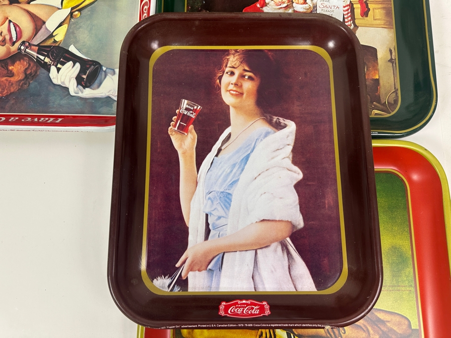 (5) Coca-Cola Coke Tins Trays [Photo 4]