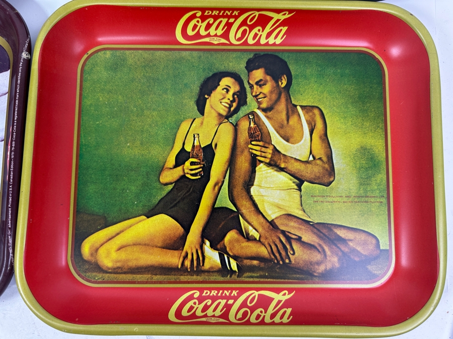 (5) Coca-Cola Coke Tins Trays [Photo 2]