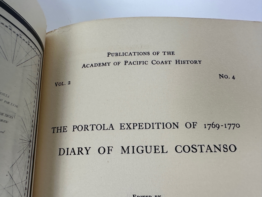 Antique Publications Of The Academy Of Pacific Coast History: 1911 Diary Of Miguel Costanso & 1913 Diary Of Pedro Fages [Photo 10]