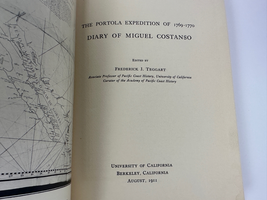 Antique Publications Of The Academy Of Pacific Coast History: 1911 Diary Of Miguel Costanso & 1913 Diary Of Pedro Fages [Photo 9]