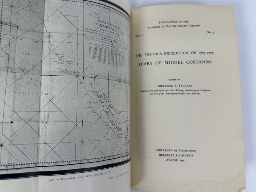 Antique Publications Of The Academy Of Pacific Coast History: 1911 Diary Of Miguel Costanso & 1913 Diary Of Pedro Fages [Photo 7]