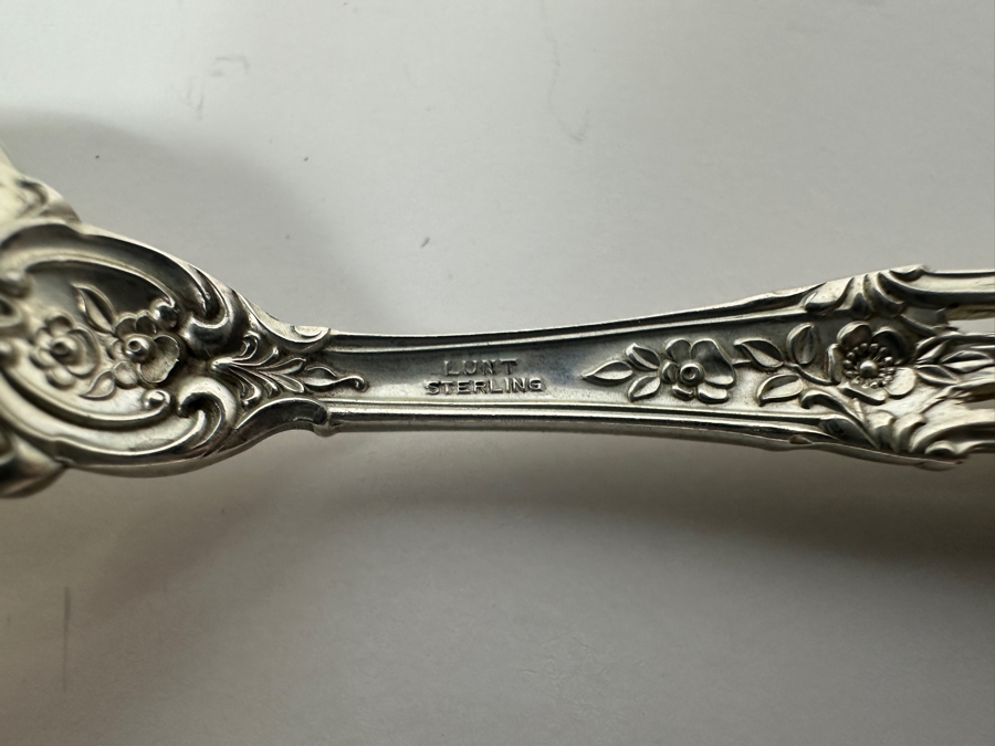 Lunt Sterling Silver Baby Silver Spoon & Fork Eloquence Pattern Weighs 46g Sterling Silver Melt Value $52 [Photo 3]