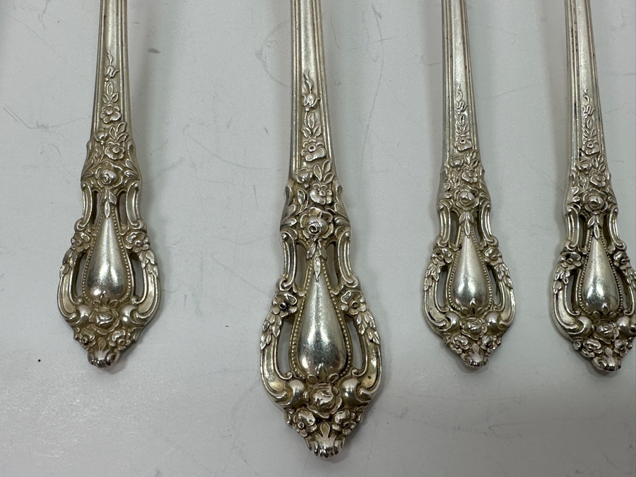 Lunt Sterling Silver (9) Flatware Extra Spoons & Forks Eloquence Pattern Weighs 301g Sterling Silver Melt Value $342 [Photo 3]