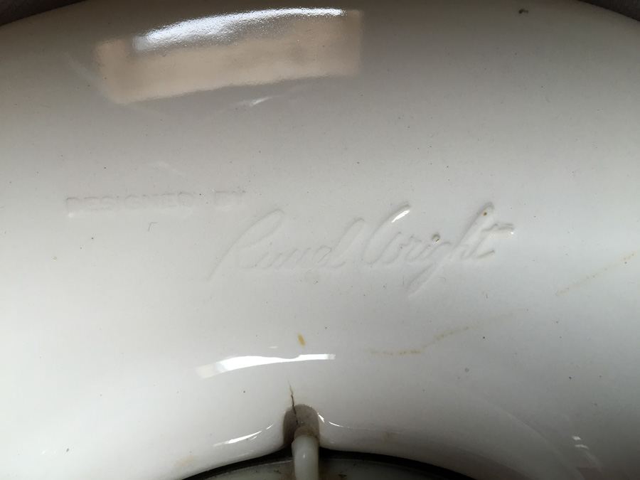 Russel Wright Wall Clock - 1953 General Electric Ceramic Clock - Needs to be Rewired [Photo 2]