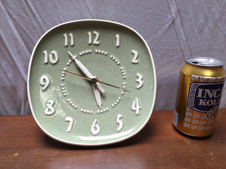 Russel Wright Wall Clock - 1953 General Electric Ceramic Clock - Needs to be Rewired [Photo 1]