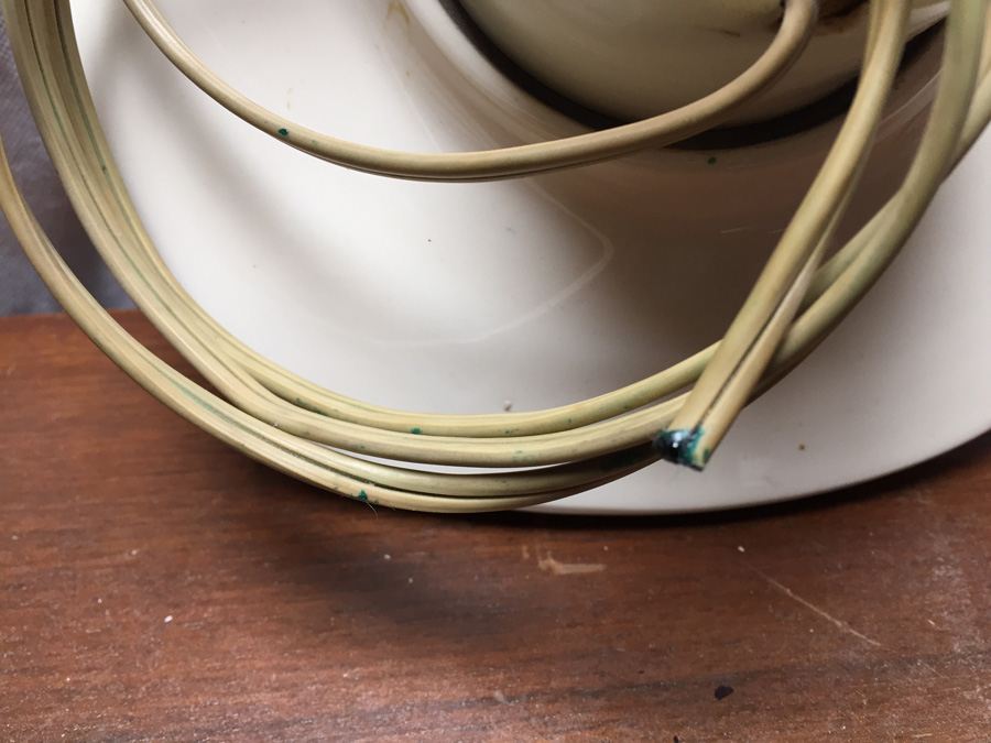 Russel Wright Wall Clock - 1953 General Electric Ceramic Clock - Needs to be Rewired [Photo 5]