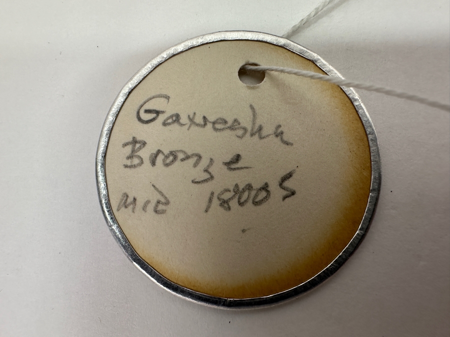 Antique Indian Ganesha Bronze Sculpture 5.25'H [Photo 14]