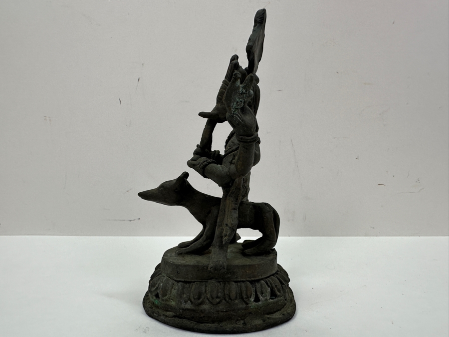 Antique Indian Ganesha Bronze Sculpture 5.25'H [Photo 9]