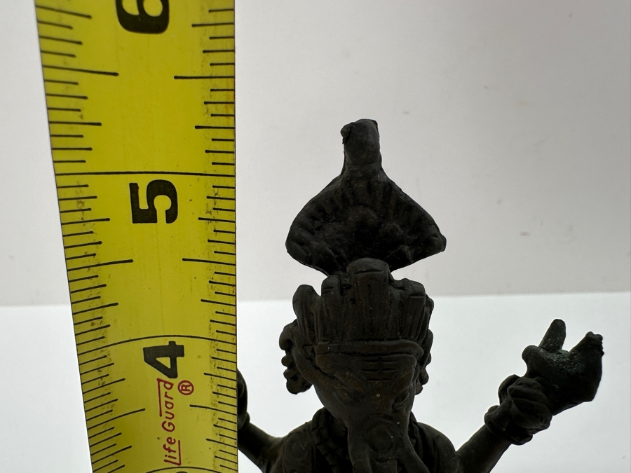 Antique Indian Ganesha Bronze Sculpture 5.25'H [Photo 15]
