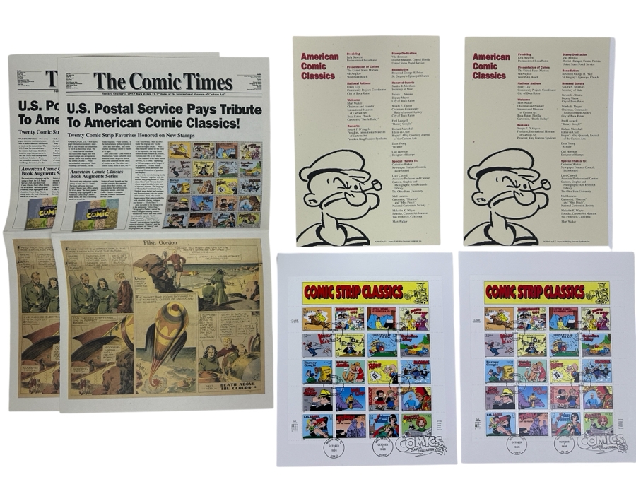 (2) USPS First Day Of Issue First Day Cover Stamps Comics Classic Collection October 1, 1995 [Photo 1]