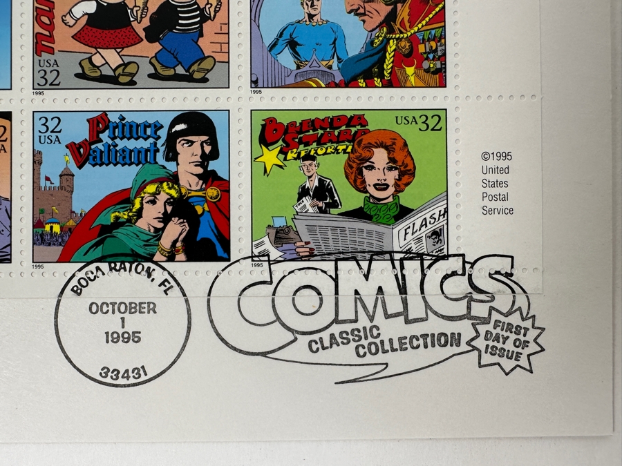 (2) USPS First Day Of Issue First Day Cover Stamps Comics Classic Collection October 1, 1995 [Photo 5]