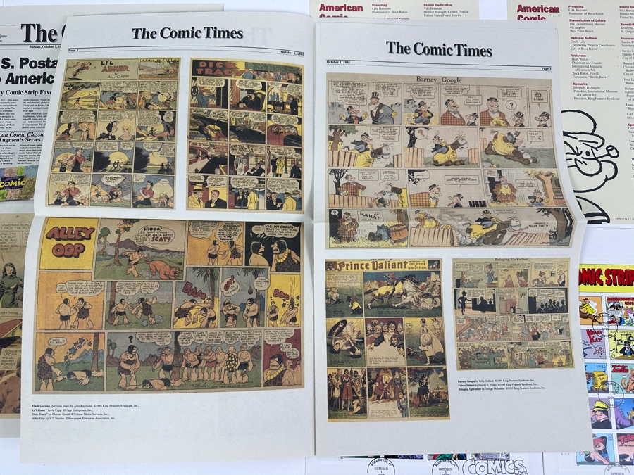 (2) USPS First Day Of Issue First Day Cover Stamps Comics Classic Collection October 1, 1995 [Photo 8]