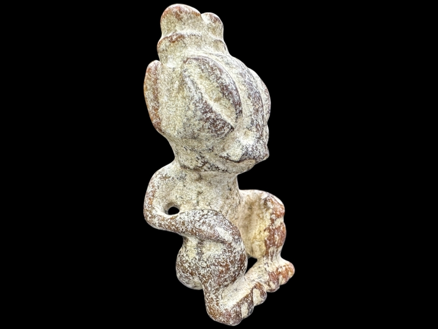Chinese Carved Jade Pendant 51.7g 2.5'H