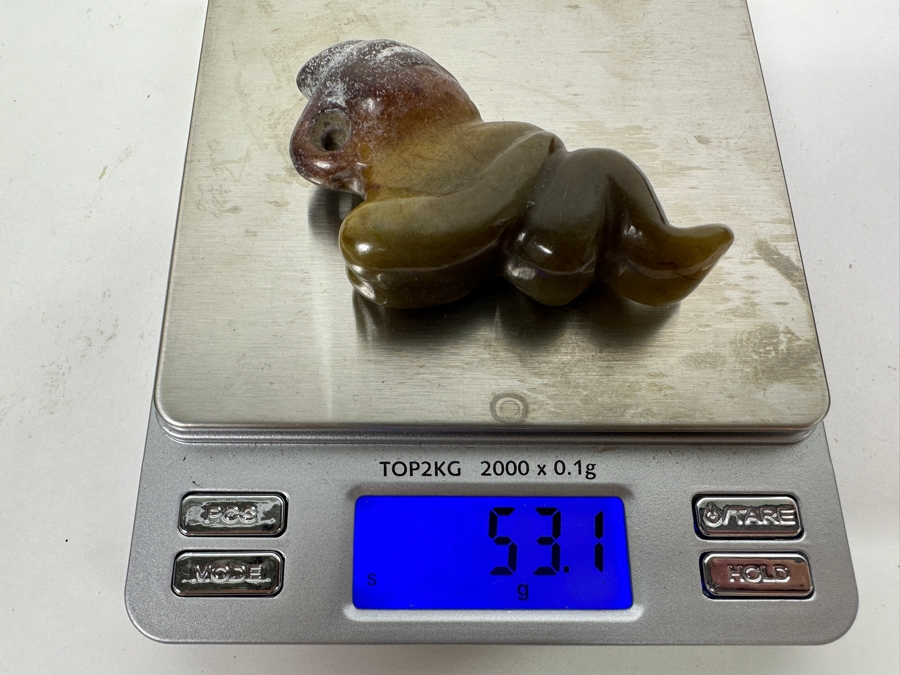 Chinese Carved Jade Figure Pendant 53.1g 2.5'L [Photo 2]