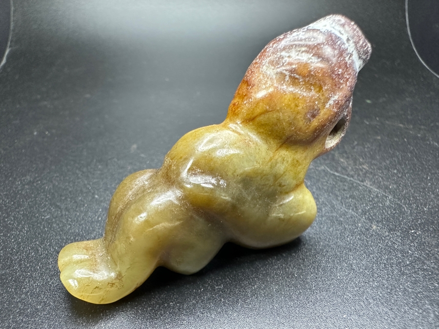 Chinese Carved Jade Figure Pendant 53.1g 2.5'L [Photo 3]