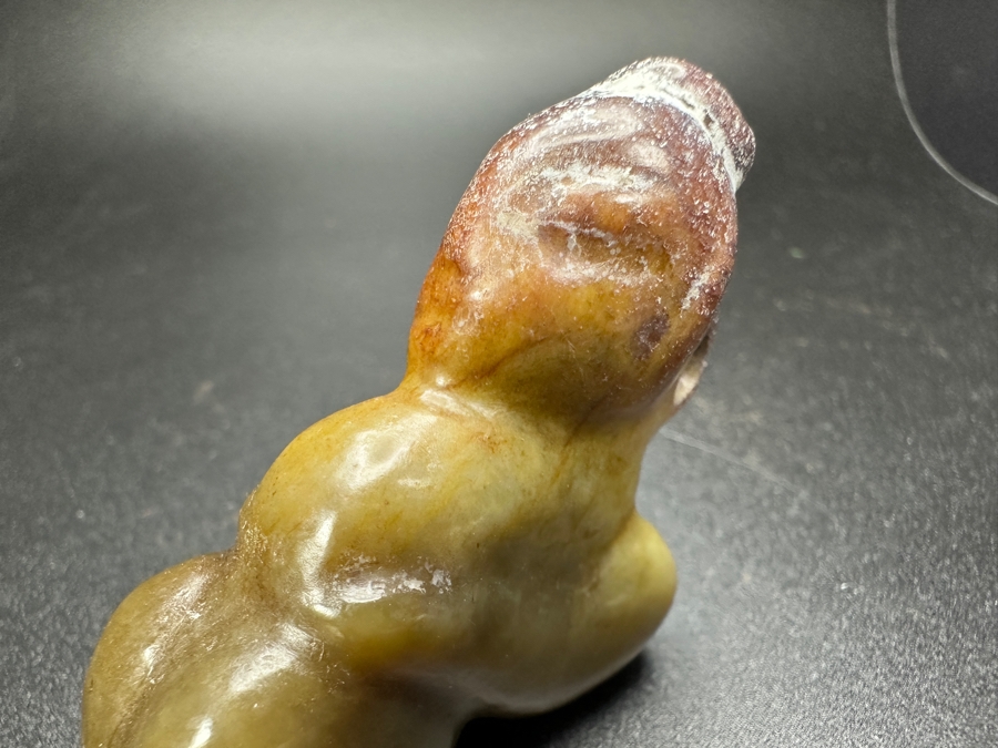 Chinese Carved Jade Figure Pendant 53.1g 2.5'L [Photo 6]
