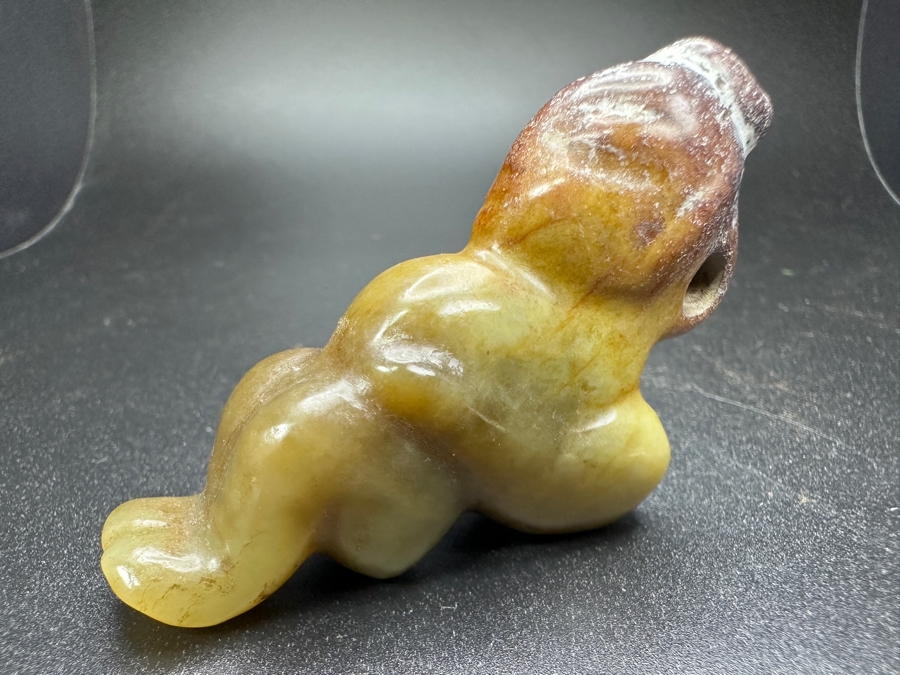Chinese Carved Jade Figure Pendant 53.1g 2.5'L [Photo 4]