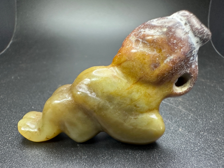 Chinese Carved Jade Figure Pendant 53.1g 2.5'L [Photo 5]