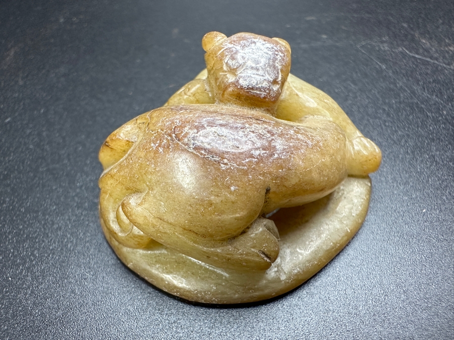 Chinese Carved Jade Jaguar 41.7g 1.75'W [Photo 6]