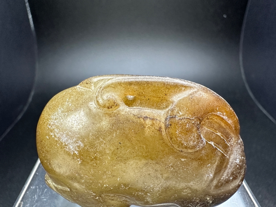 Chinese Carved Jade Woman Pendant 75.8g 2'W [Photo 8]