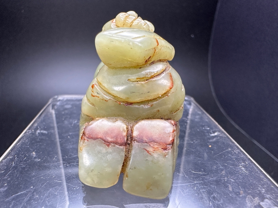 Chinese Carved Jade Boy Figure 60.6g 2.1'W [Photo 9]