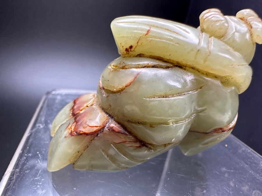 Chinese Carved Jade Boy Figure 60.6g 2.1'W [Photo 8]