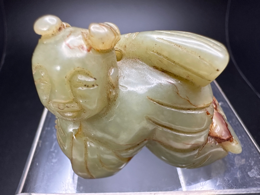 Chinese Carved Jade Boy Figure 60.6g 2.1'W [Photo 5]