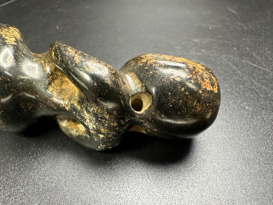 Chinese Carved Stone Figure Pendant 67.4g 3'H [Photo 11]