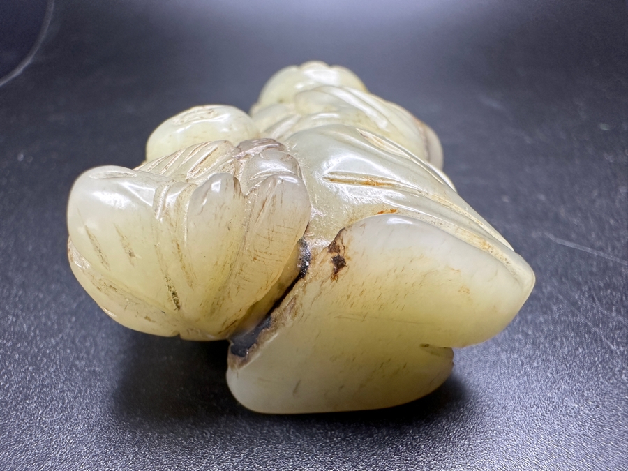 Chinese Carved Jade Woman With Child Pendant 101.3g 2.75'H [Photo 12]