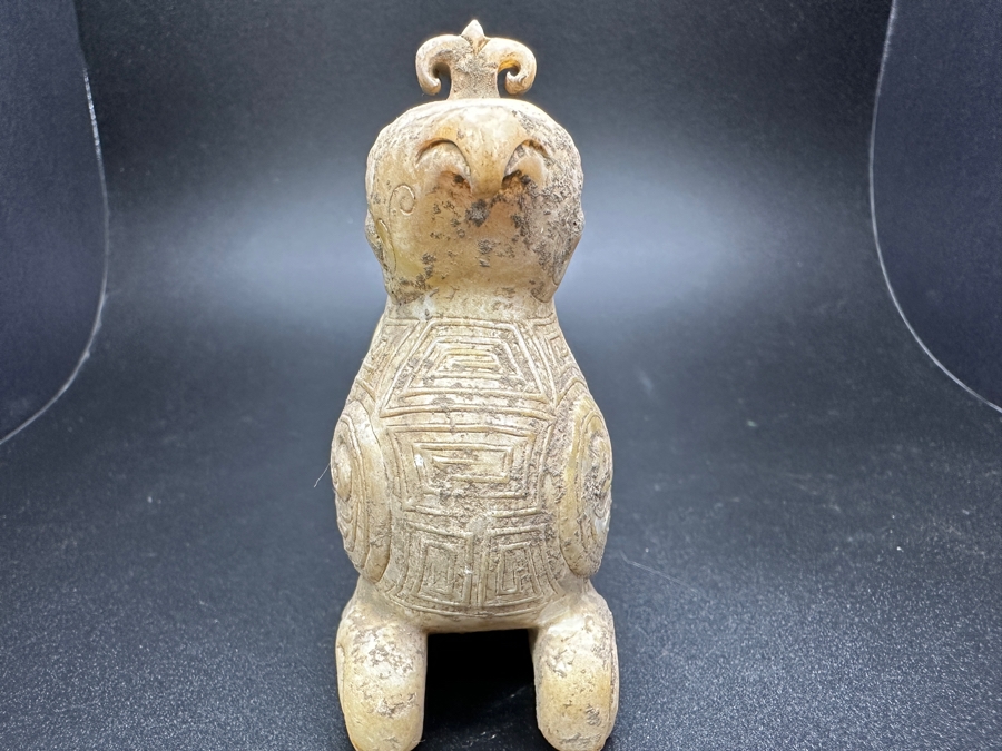 Chinese Carved Jade Bird Figure Statue 180.9g 3.25'H [Photo 5]