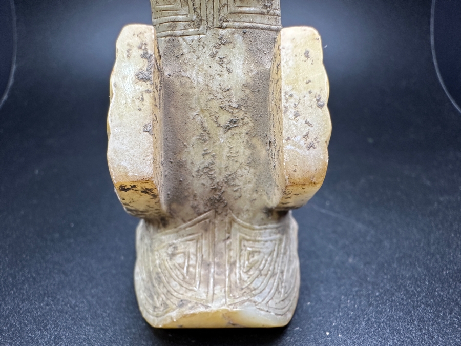 Chinese Carved Jade Bird Figure Statue 180.9g 3.25'H [Photo 10]