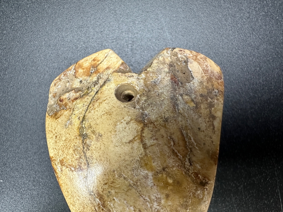 Chinese Carved Stone Pendant 52.4g 2'W [Photo 5]