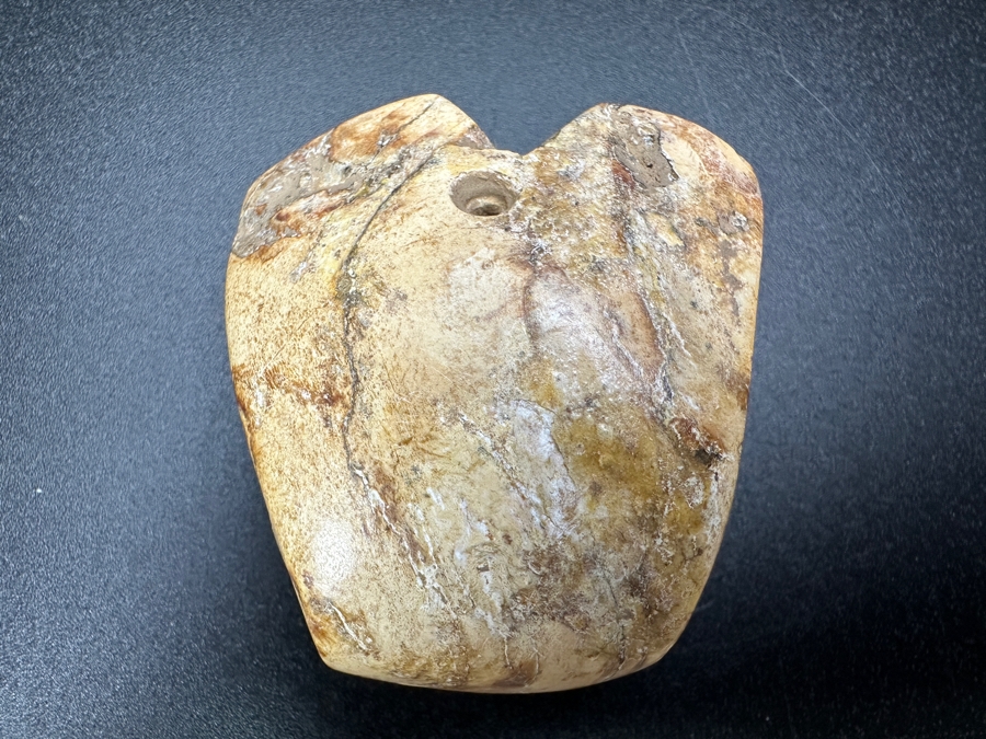 Chinese Carved Stone Pendant 52.4g 2'W [Photo 4]