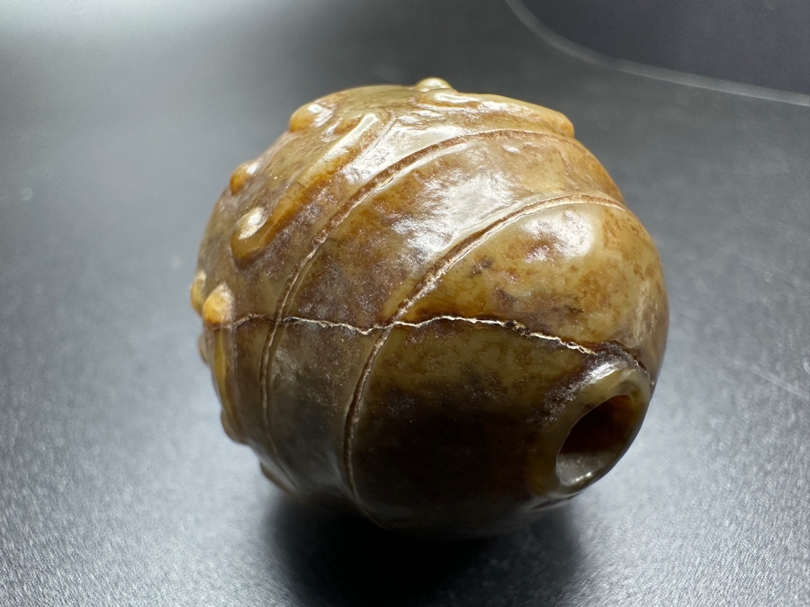 Chinese Carved Jade Bead 46.1g 1.25'H [Photo 7]