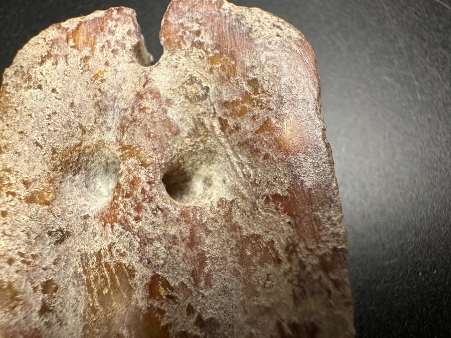 Chinese Carved Jade Face Pendant 55.2g 2'L [Photo 16]