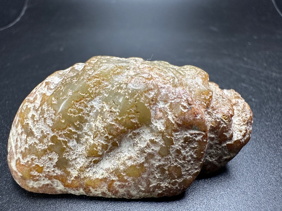 Chinese Carved Jade Face Pendant 55.2g 2'L [Photo 11]