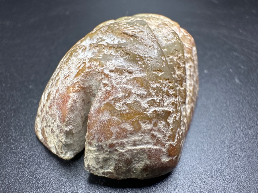 Chinese Carved Jade Face Pendant 55.2g 2'L [Photo 9]