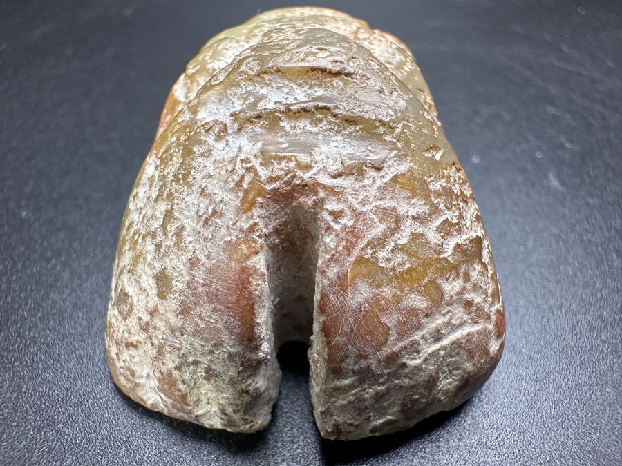 Chinese Carved Jade Face Pendant 55.2g 2'L [Photo 8]