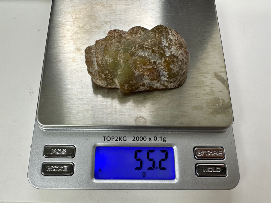 Chinese Carved Jade Face Pendant 55.2g 2'L [Photo 18]