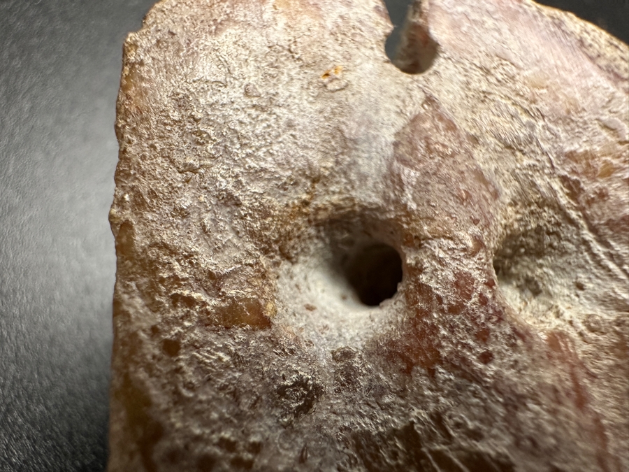 Chinese Carved Jade Face Pendant 55.2g 2'L [Photo 15]