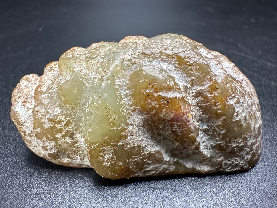 Chinese Carved Jade Face Pendant 55.2g 2'L [Photo 6]