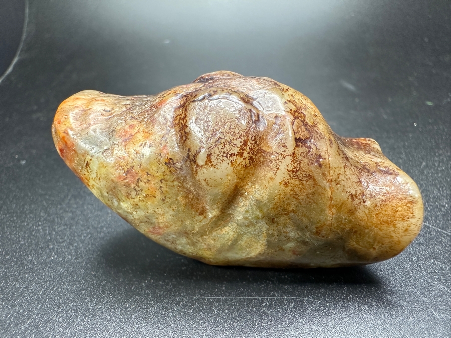 Chinese Carved Jade Face Pendant 79.6g 2.25'L [Photo 5]