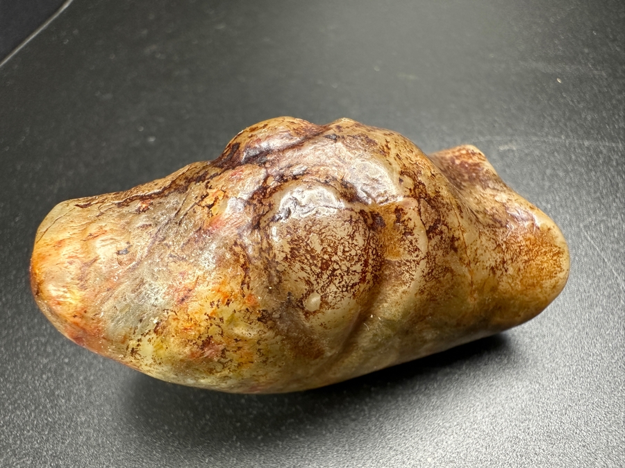 Chinese Carved Jade Face Pendant 79.6g 2.25'L [Photo 4]