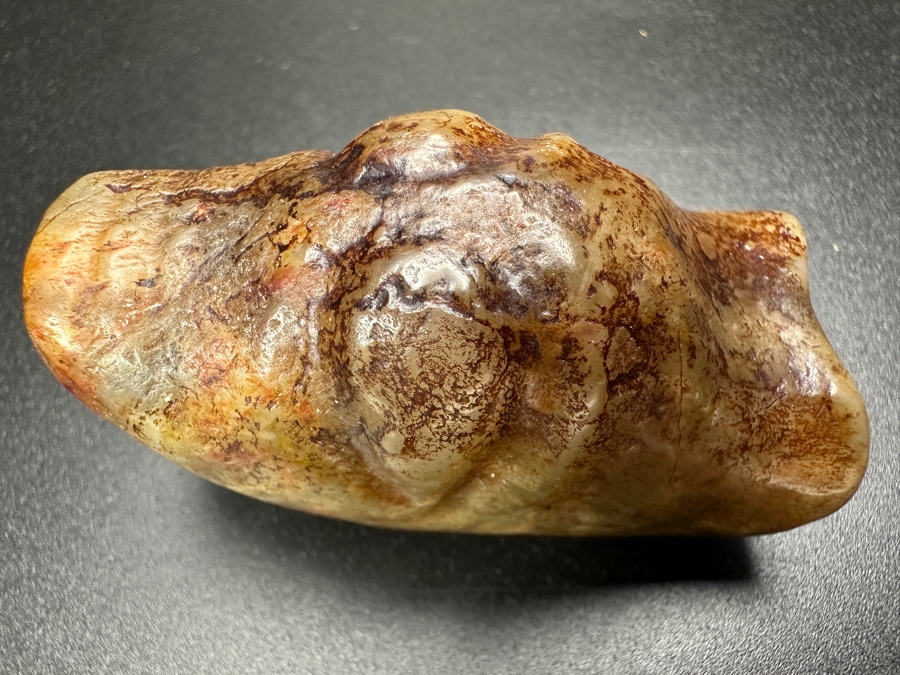 Chinese Carved Jade Face Pendant 79.6g 2.25'L [Photo 6]