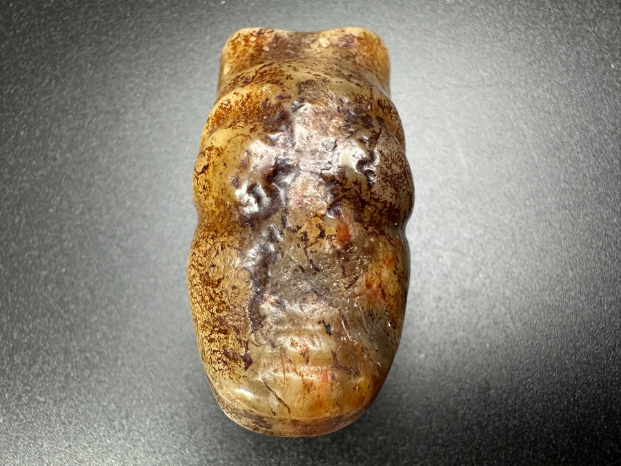 Chinese Carved Jade Face Pendant 79.6g 2.25'L [Photo 2]