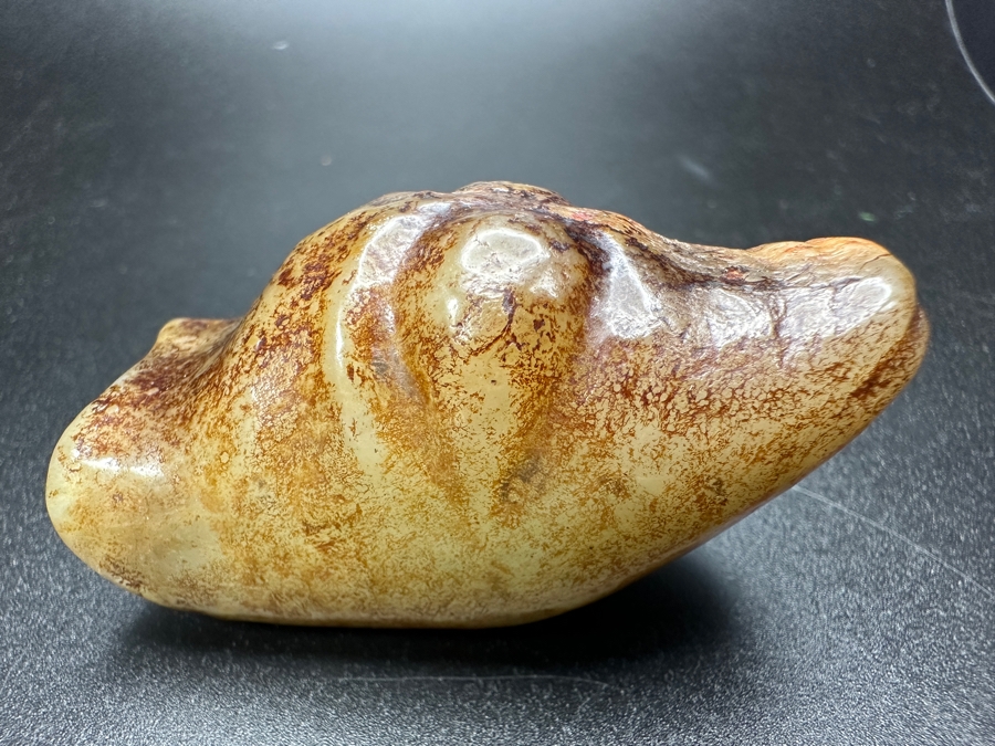 Chinese Carved Jade Face Pendant 79.6g 2.25'L [Photo 9]