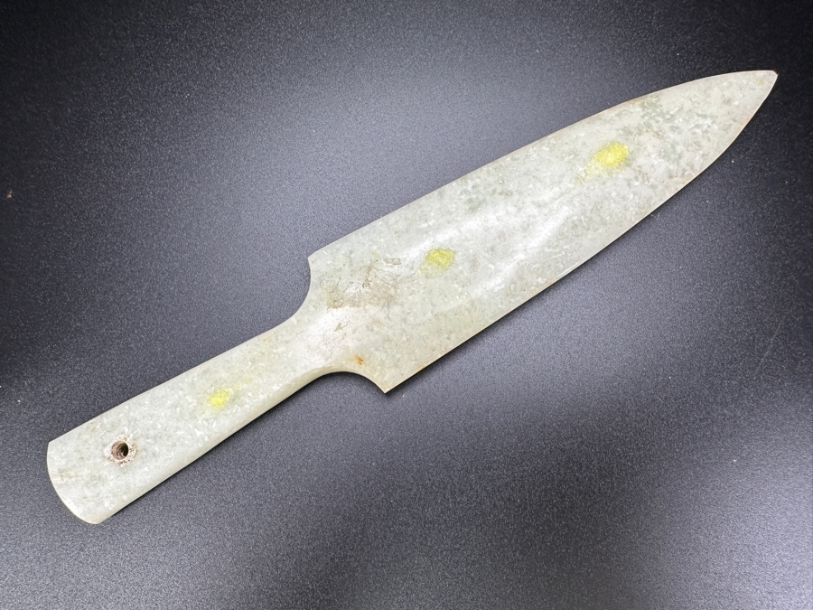 Chinese Jade Knife Dagger 8.25'L [Photo 9]
