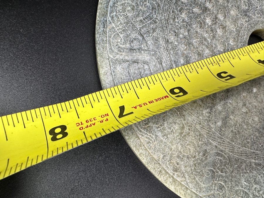 Chinese Carved Jade Bi Disc 7'W [Photo 14]