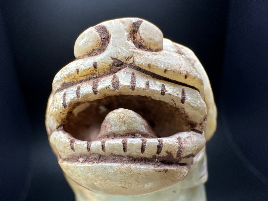 Chinese Carved Jade Fengshui Animal Tiger Figure Statue 527.9g 6.25'L [Photo 19]