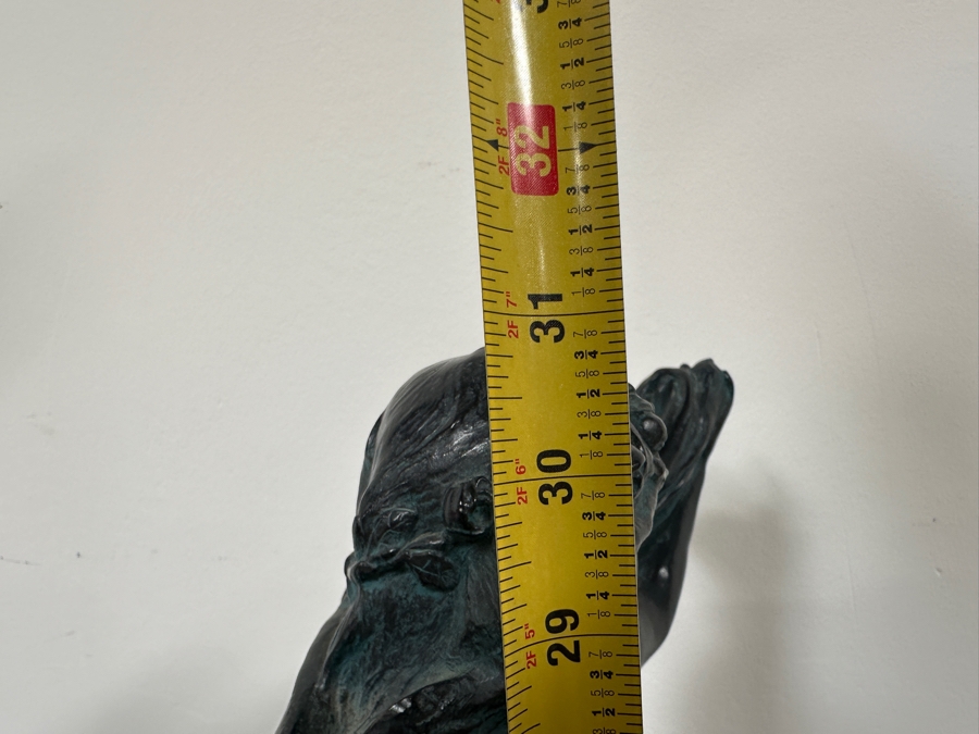 Vintage 1983 Austin Productions 'La Grace' Plaster Statue After Eugene Marioton 31'H [Photo 10]